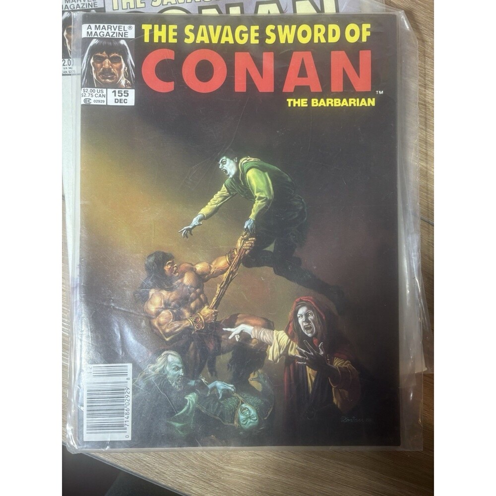 Marvel The Savage Sword of Conan The Barbarian #155 Illustrated Fantasy Dec 1988